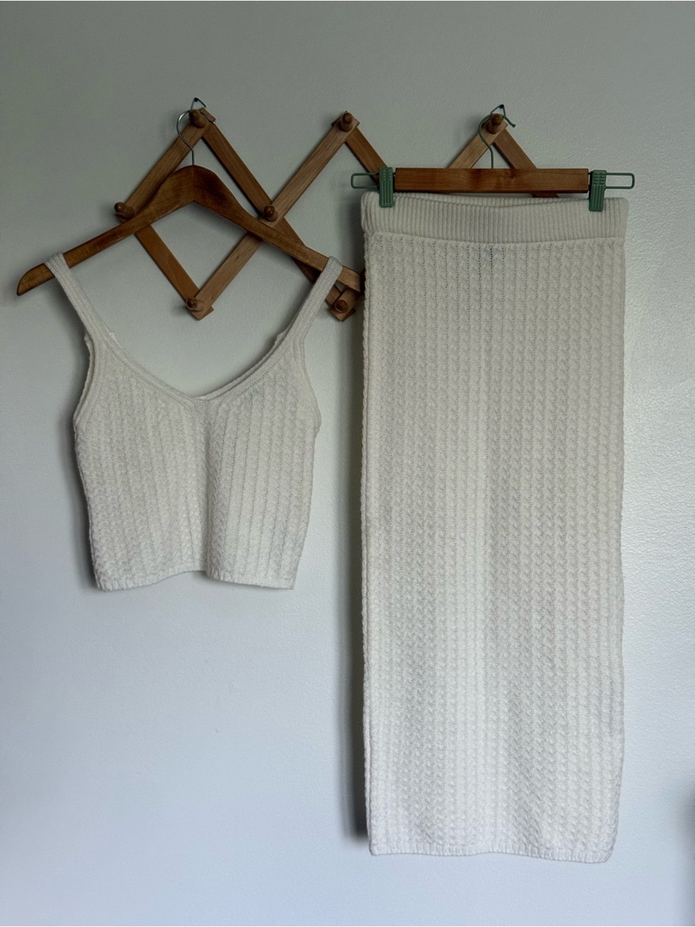 ASOS White Textured Knit Cami Top Santorini Vibe!